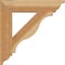 Ekena Millwork Funston Traditional Rough Sawn Bracket, Western Red Cedar, 4"W x 22"D x 22"H BKT04X22X22FST01RWR - alternate 2